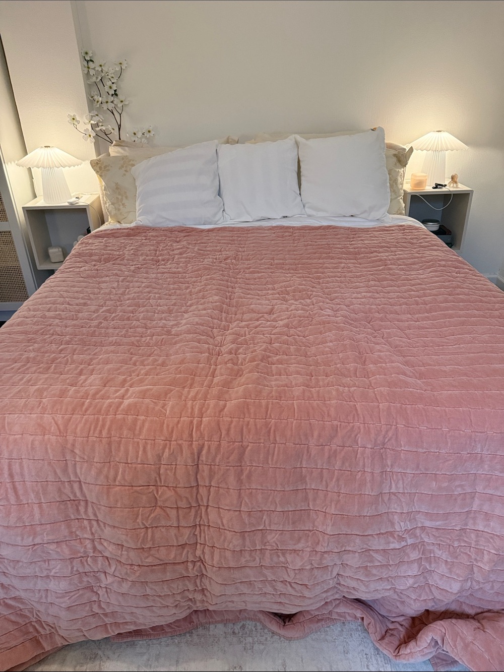 Threshold Quilted Rose Pink Comforter